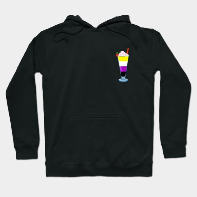 Nonbinary cocktail #5 Hoodie by gaypompeii